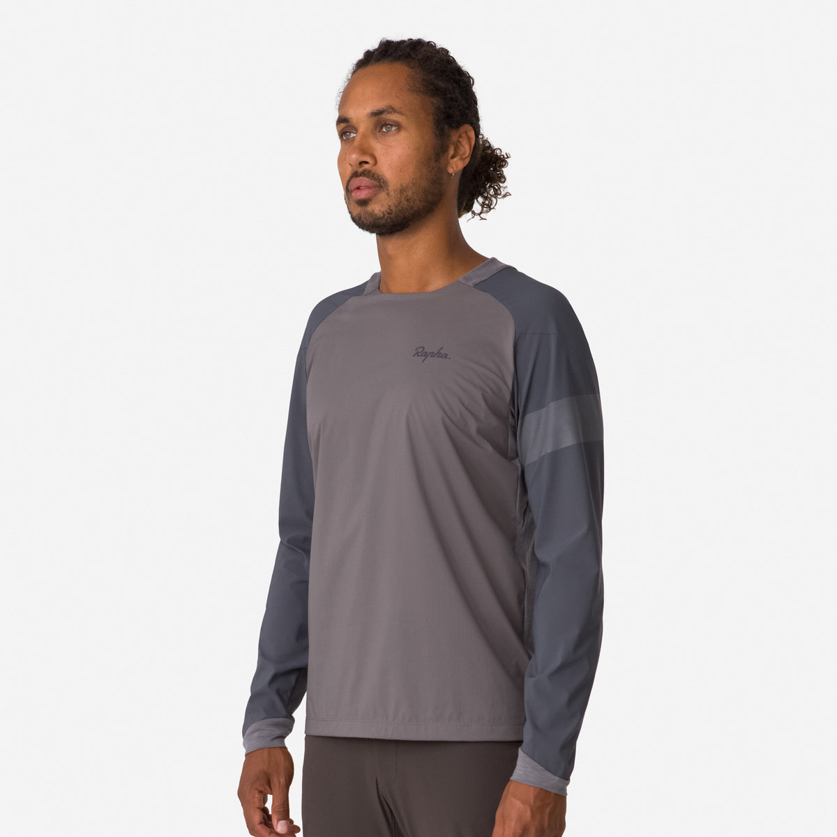 Men's Trail Windblock Jersey - Mushroom / Grey