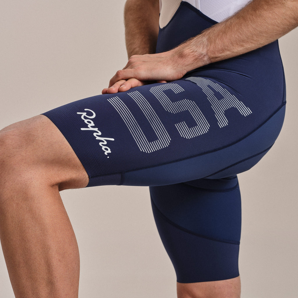 USA Men's Pro Team Bib Shorts III - Regular - Multicolour
