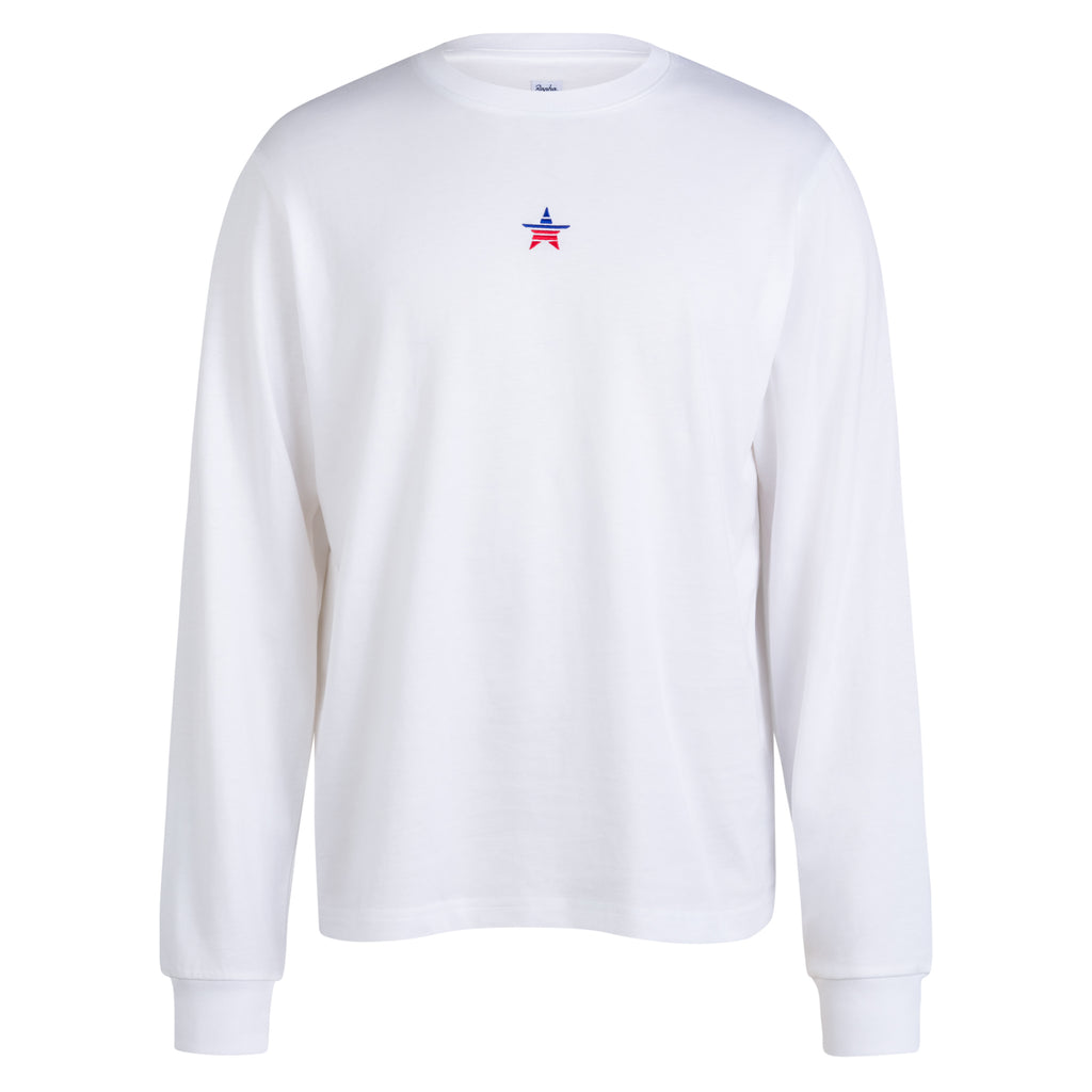 USA Men's Long Sleeve Cotton T-Shirt - Multicolour
