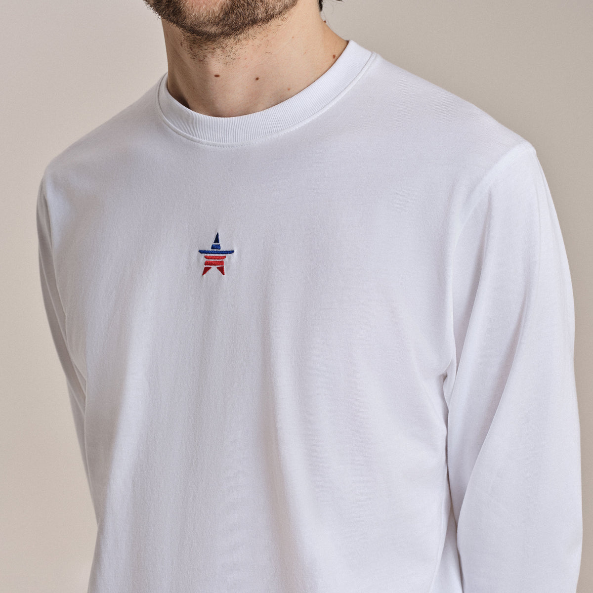 USA Men's Long Sleeve Cotton T-Shirt - Multicolour