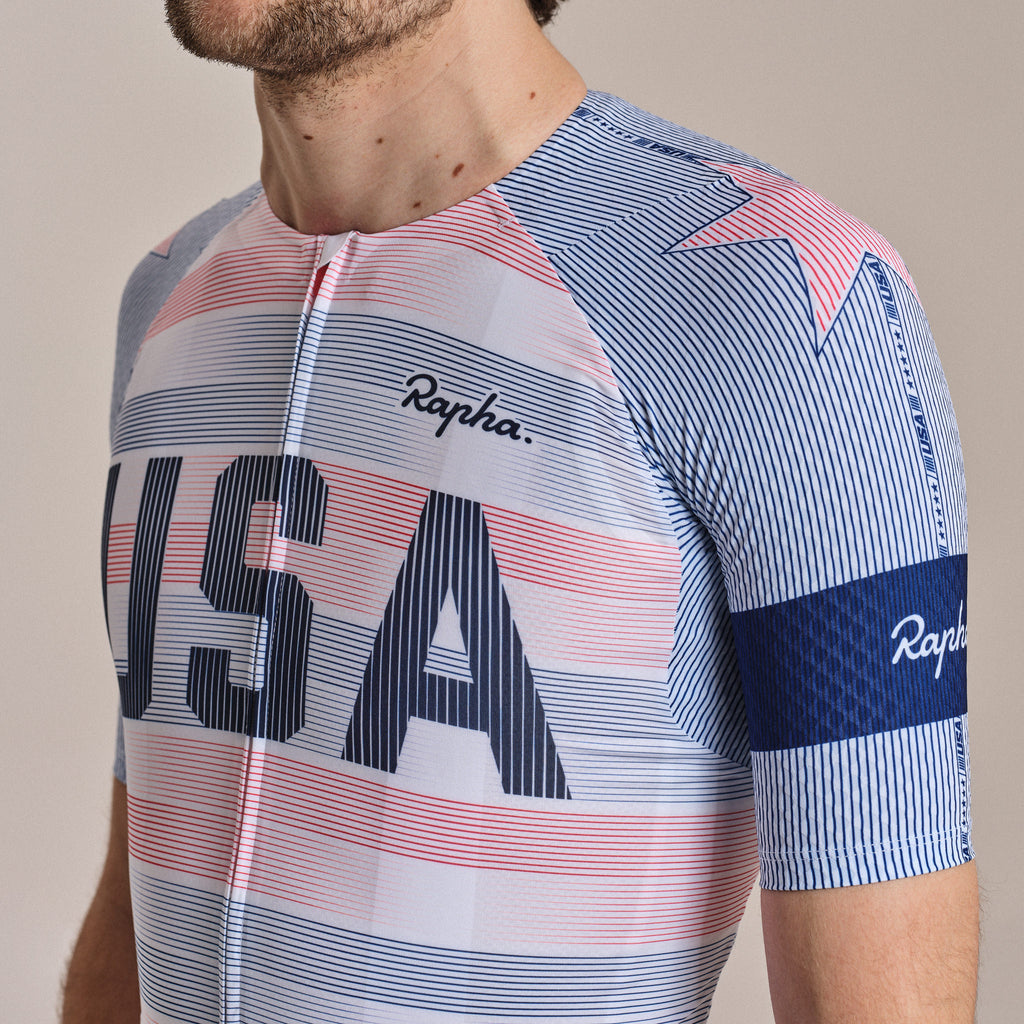 USA Men's Pro Team Aero Jersey - Multicolour