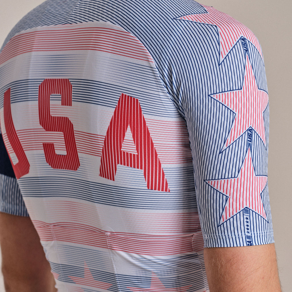 USA Men's Pro Team Aero Jersey - Multicolour