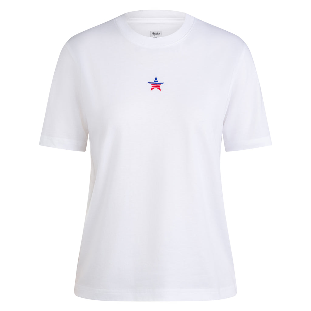 USA Women's Short Sleeve Cotton T-Shirt - Multicolour