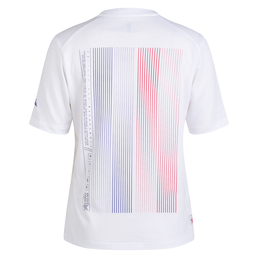 USA Women's Short Sleeve Cotton T-Shirt - Multicolour