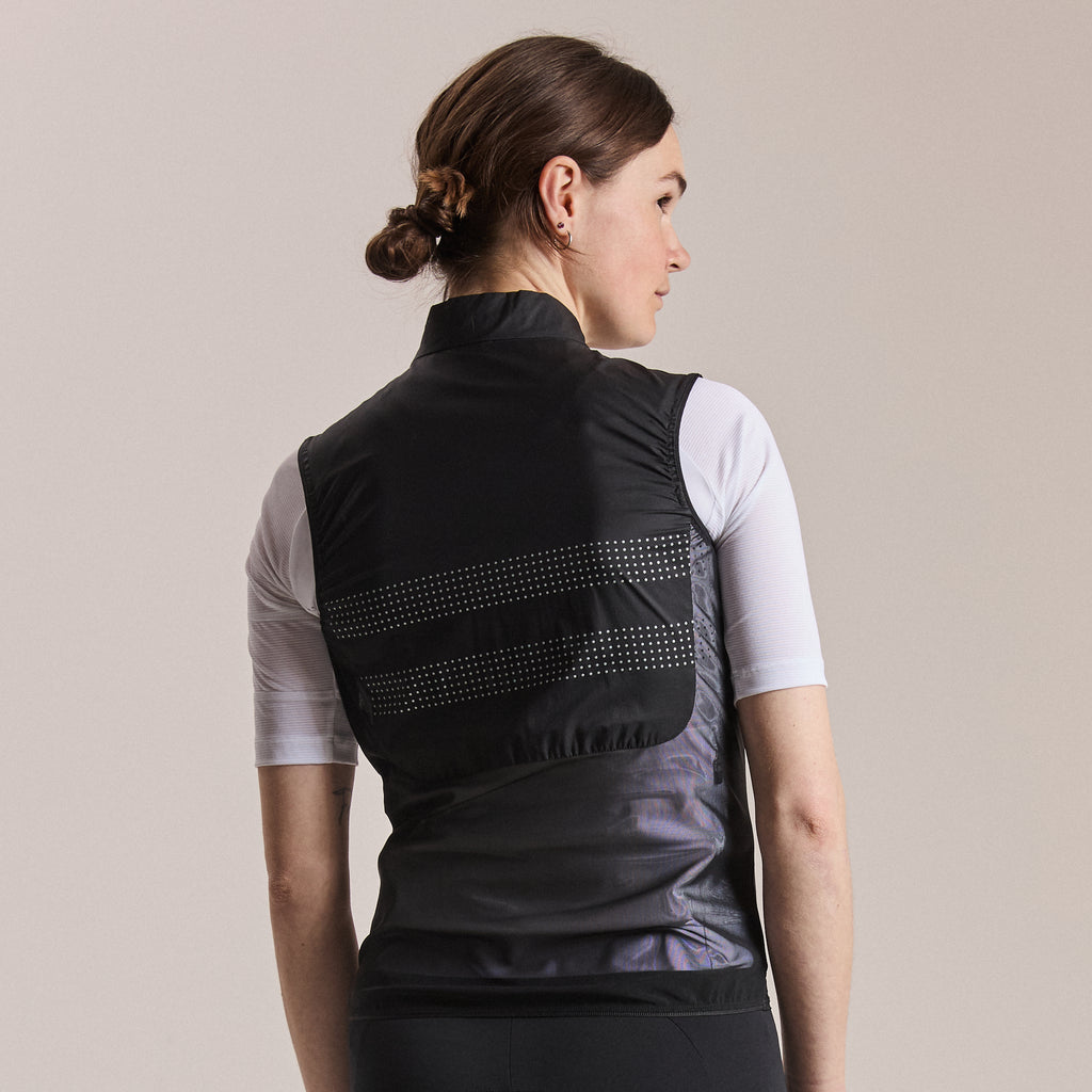 Women's Brevet Wind Gilet III - Black/Black