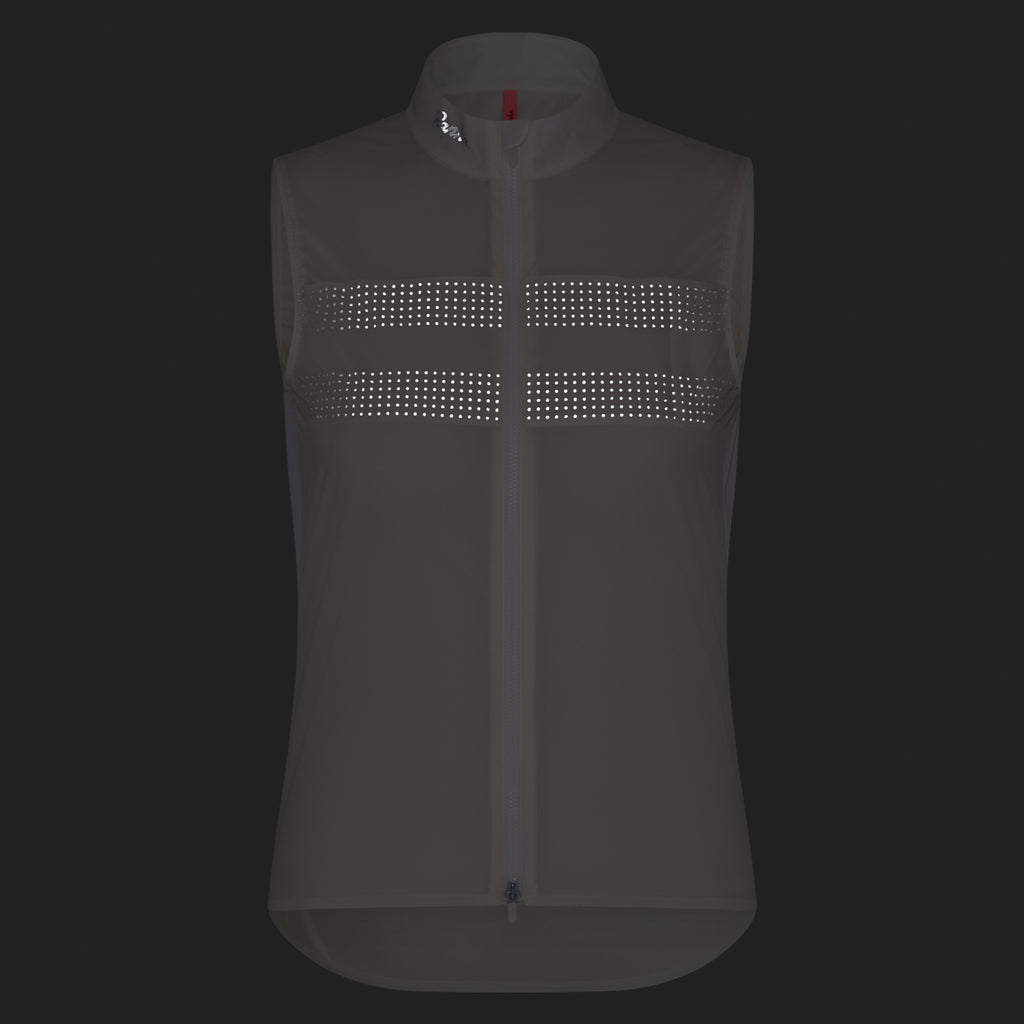 Women's Brevet Wind Gilet III - Cream/Silver
