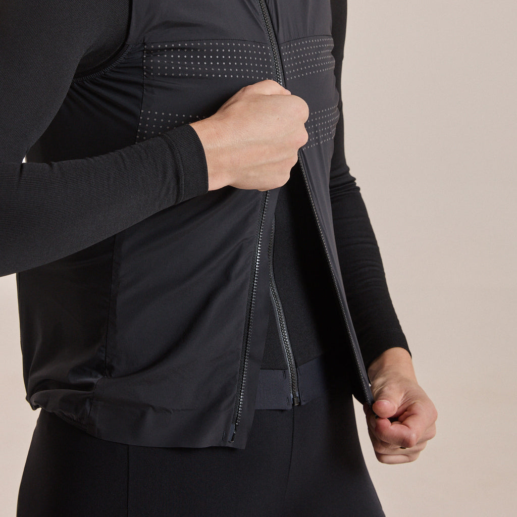 Women's Brevet Lightweight Insulated Gilet - Black/Black