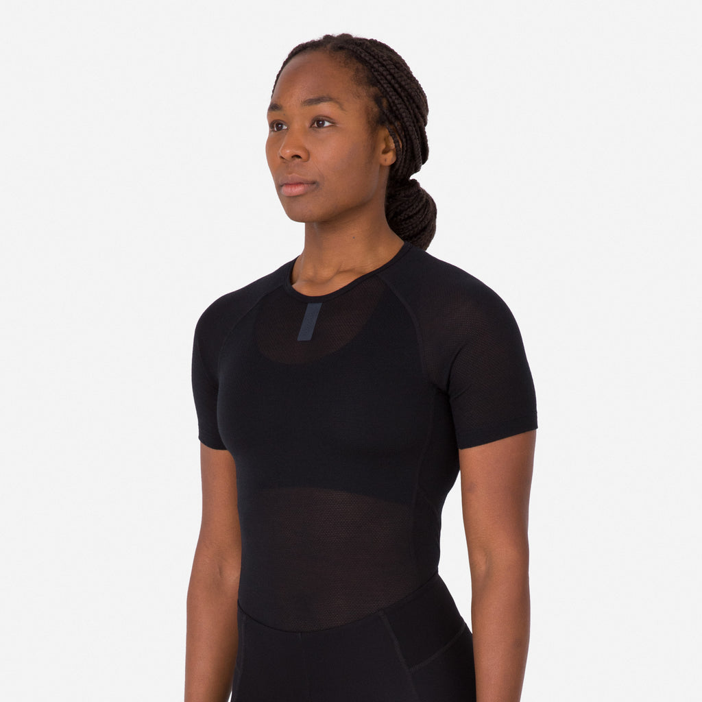 Women's Merino Lightweight Base Layer - SS - Black/Black