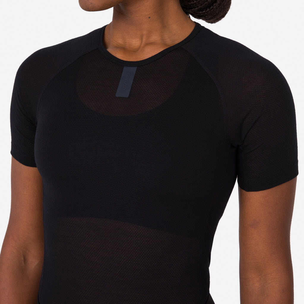 Women's Merino Lightweight Base Layer - SS - Black/Black