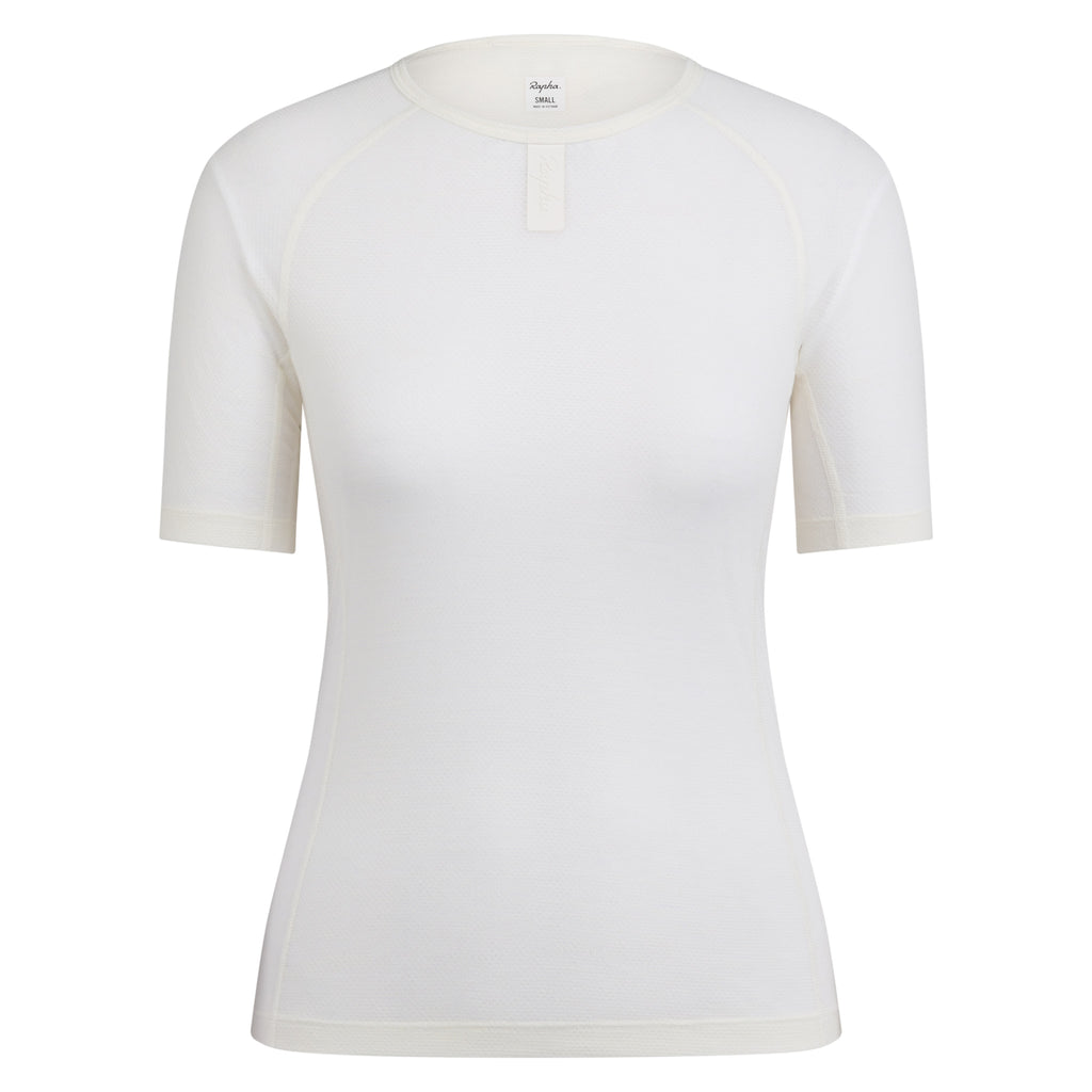 Women's Merino Lightweight Base Layer - SS - Cream/White