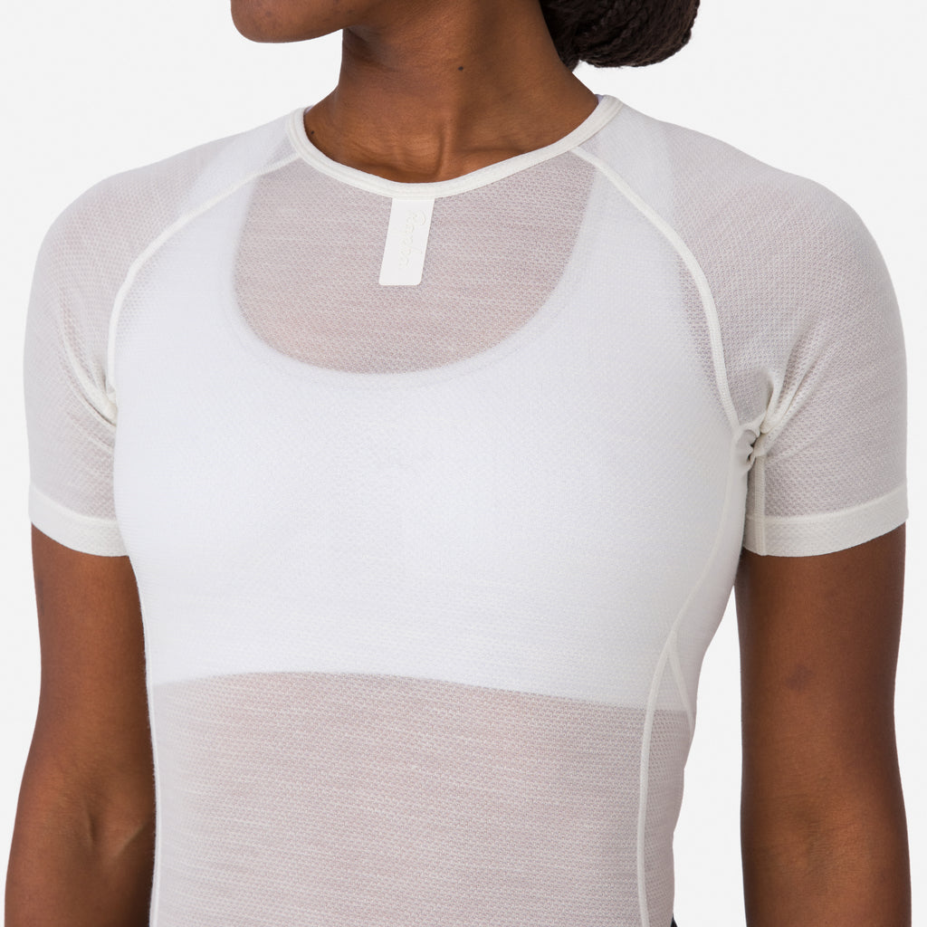 Women's Merino Lightweight Base Layer - SS - Cream/White