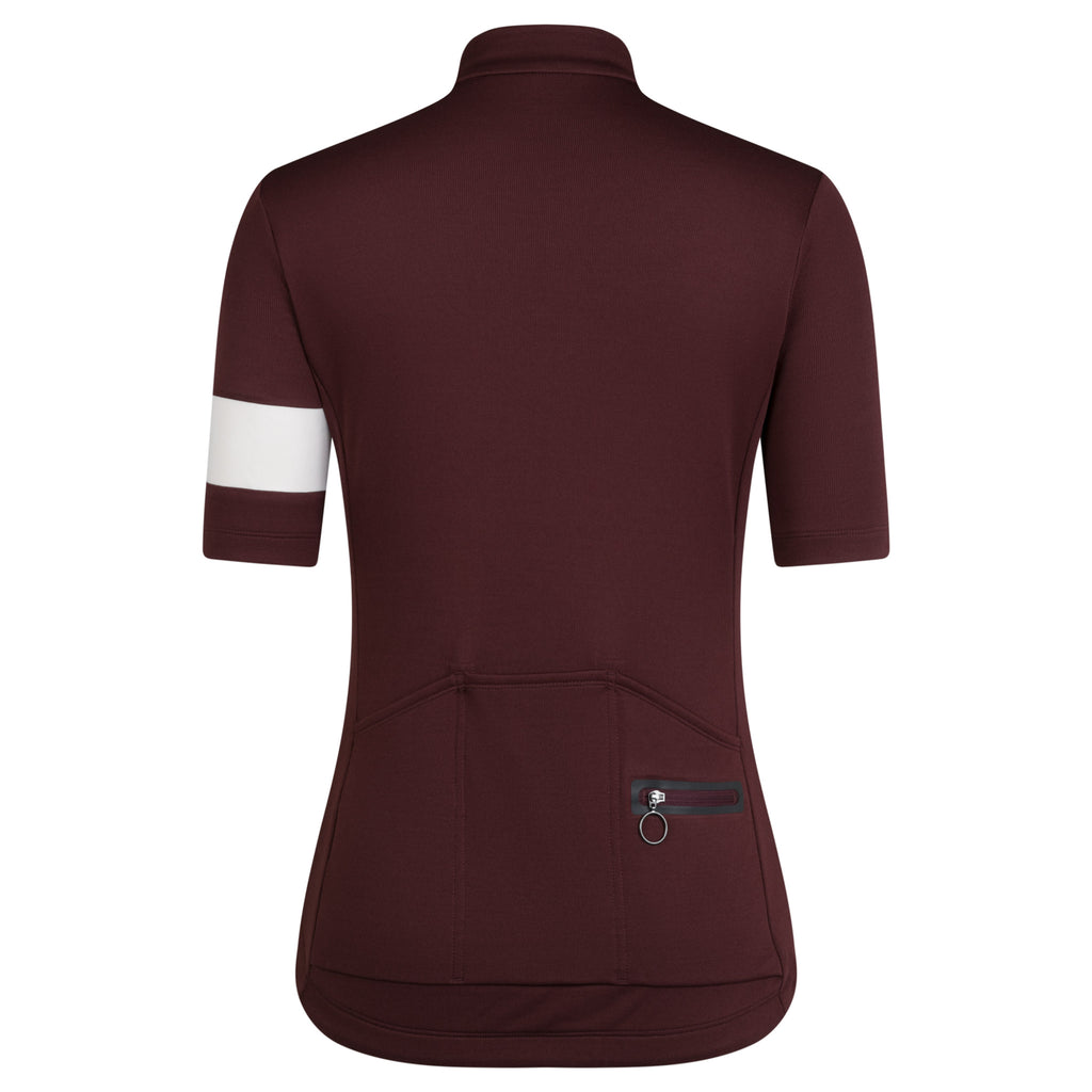 Women's Classic Jersey II - Mahogany/White