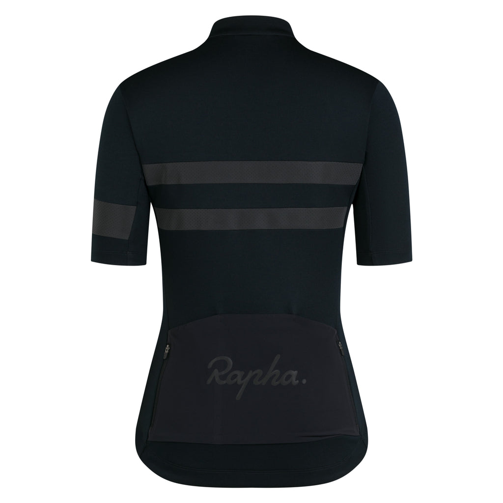Women's Brevet Jersey - Black/Black Reflective