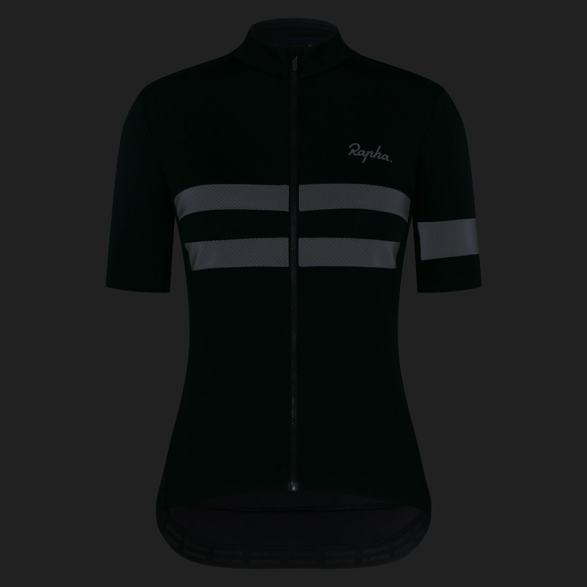 Women's Brevet Jersey - Black/Black Reflective