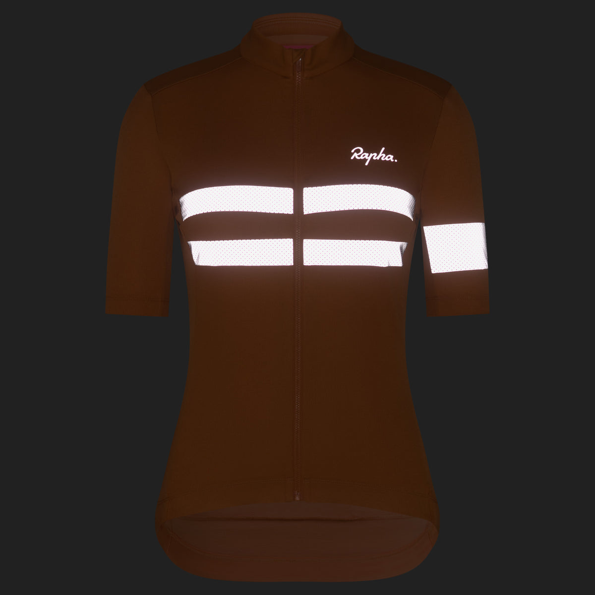 Women's Brevet Jersey - Dusted Orange/Silver