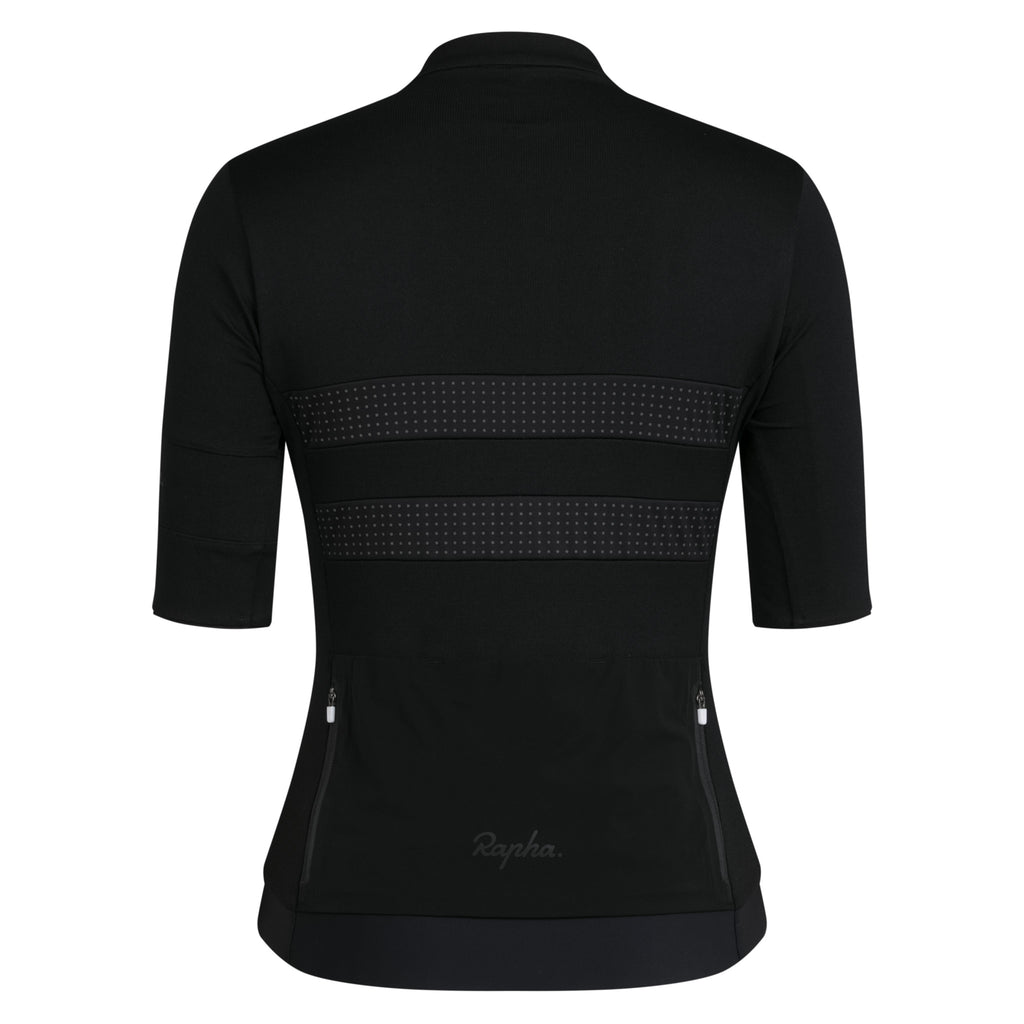Women's Brevet Merino Jersey III - Black/Black