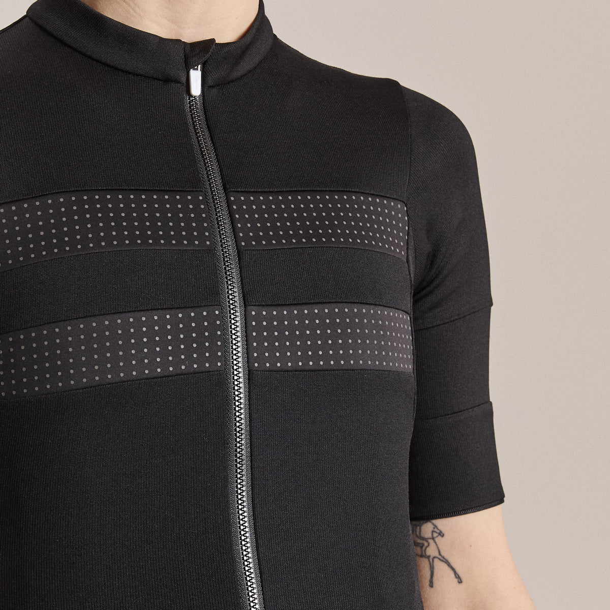 Women's Brevet Merino Jersey III - Black/Black