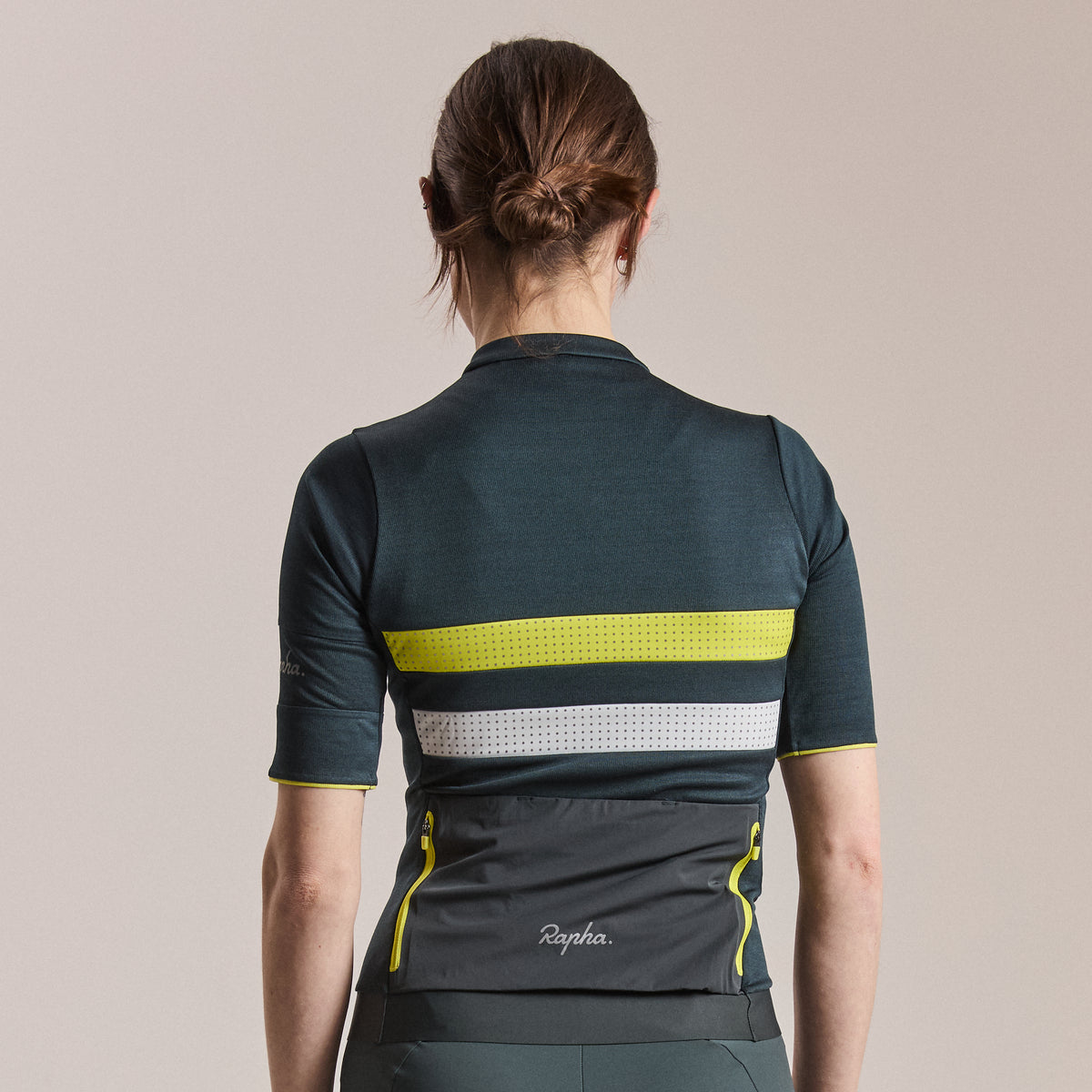 Women's Brevet Merino Jersey III - Dark Forest/Silver
