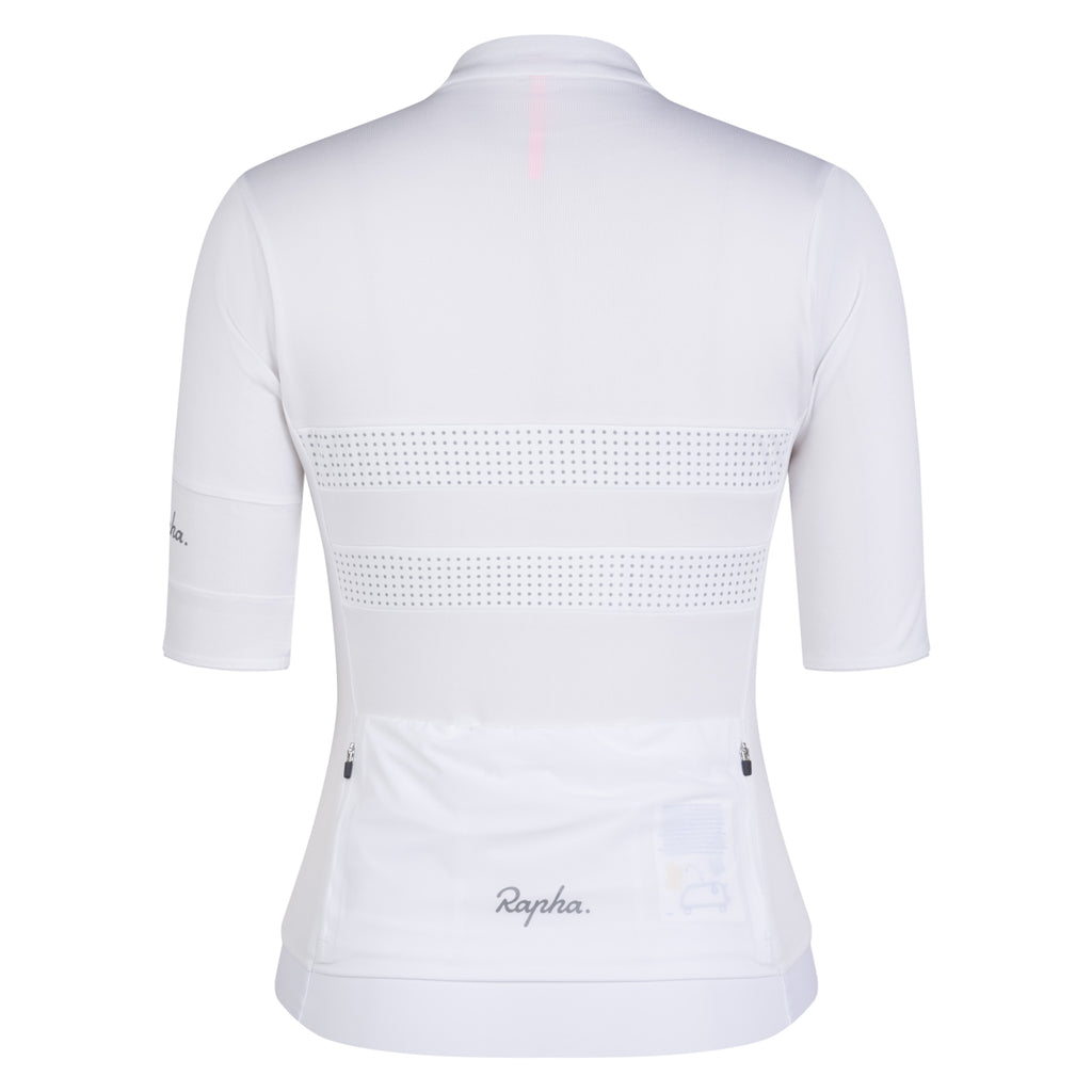 Women's Brevet Merino Jersey III - White/Silver