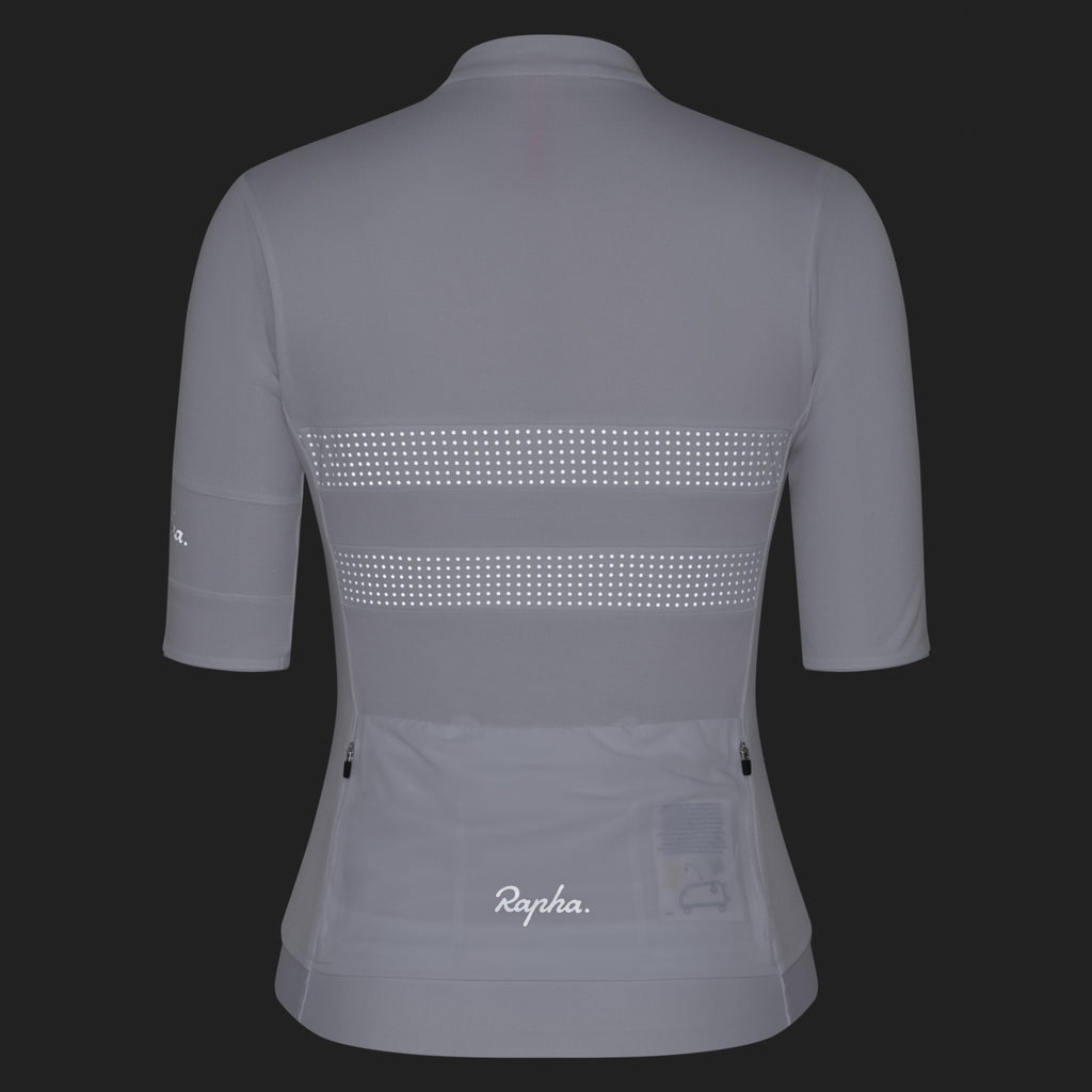 Women's Brevet Merino Jersey III - White/Silver