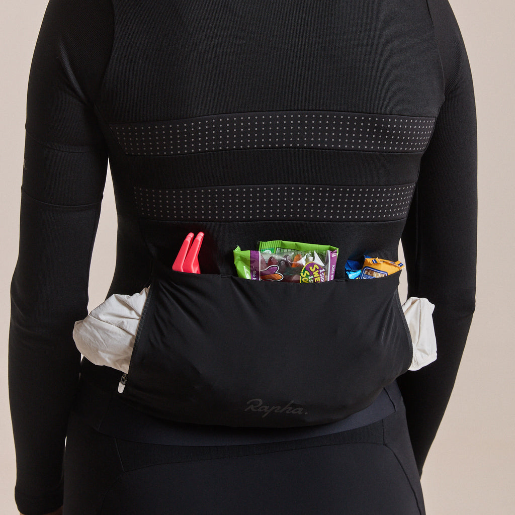 Women's Brevet Long Sleeve Merino Jersey III - Black/Black