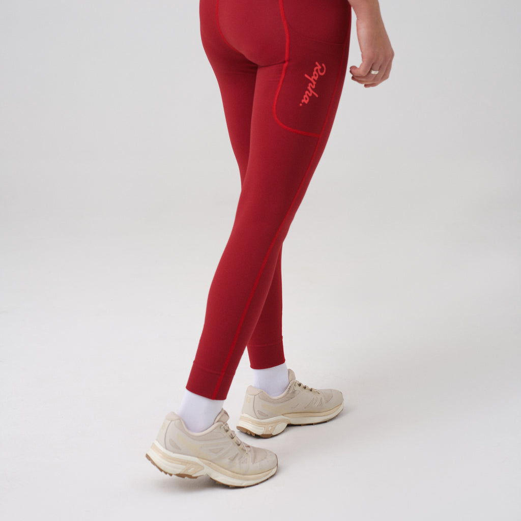 Women's All Day Leggings 7/8 - Dark Red