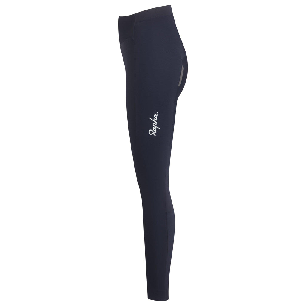 Women's Classic Winter Tights with Pad - Dark Navy/White