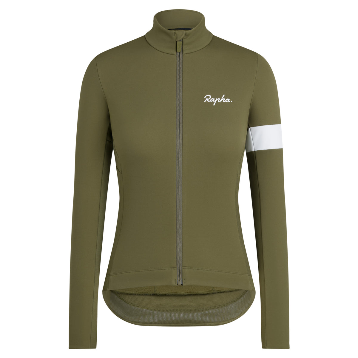Women's Core Winter Jacket - Dark Khaki/White