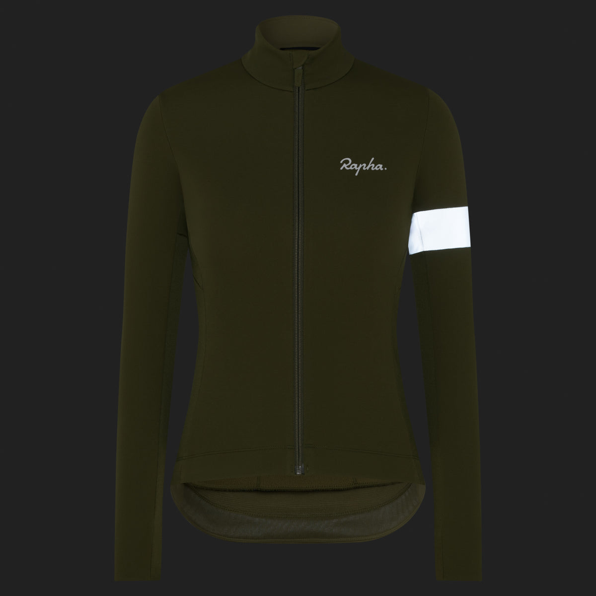 Women's Core Winter Jacket - Dark Khaki/White