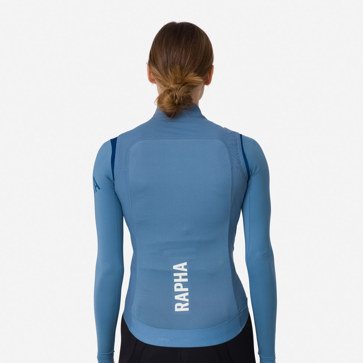 Women's Pro Team Lightweight Gilet - Dusted Blue/White